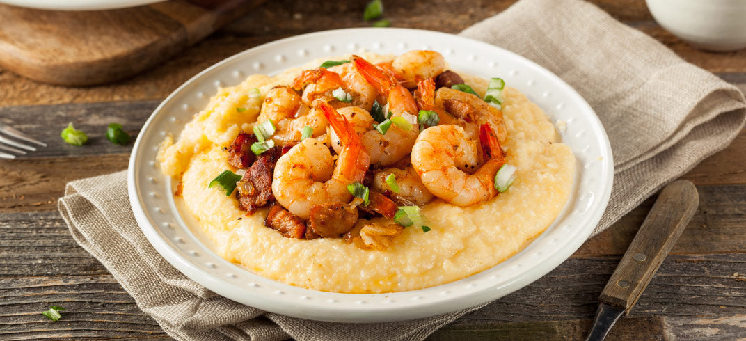 Keto Shrimp and cauliflower mash