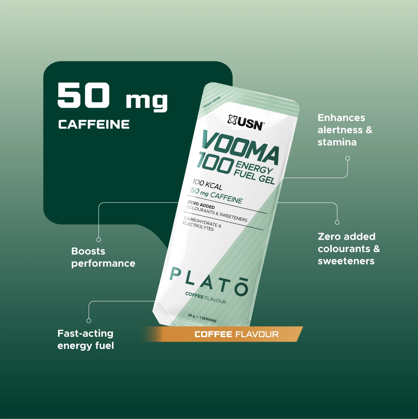 Plato Vooma 100 Energy Fuel Gel
