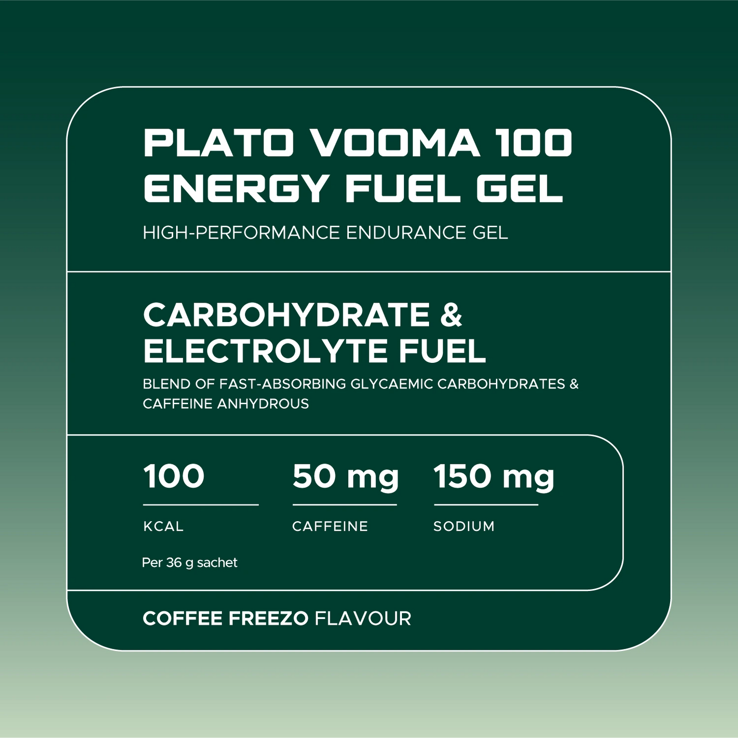 Plato Vooma 100 Energy Fuel Gel