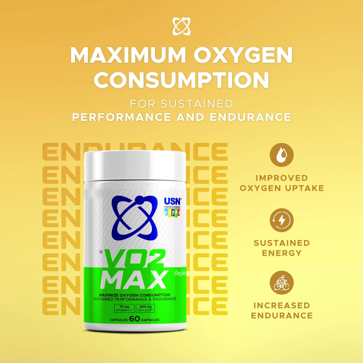 USN® VO2 Max Tablets 60 Capsules