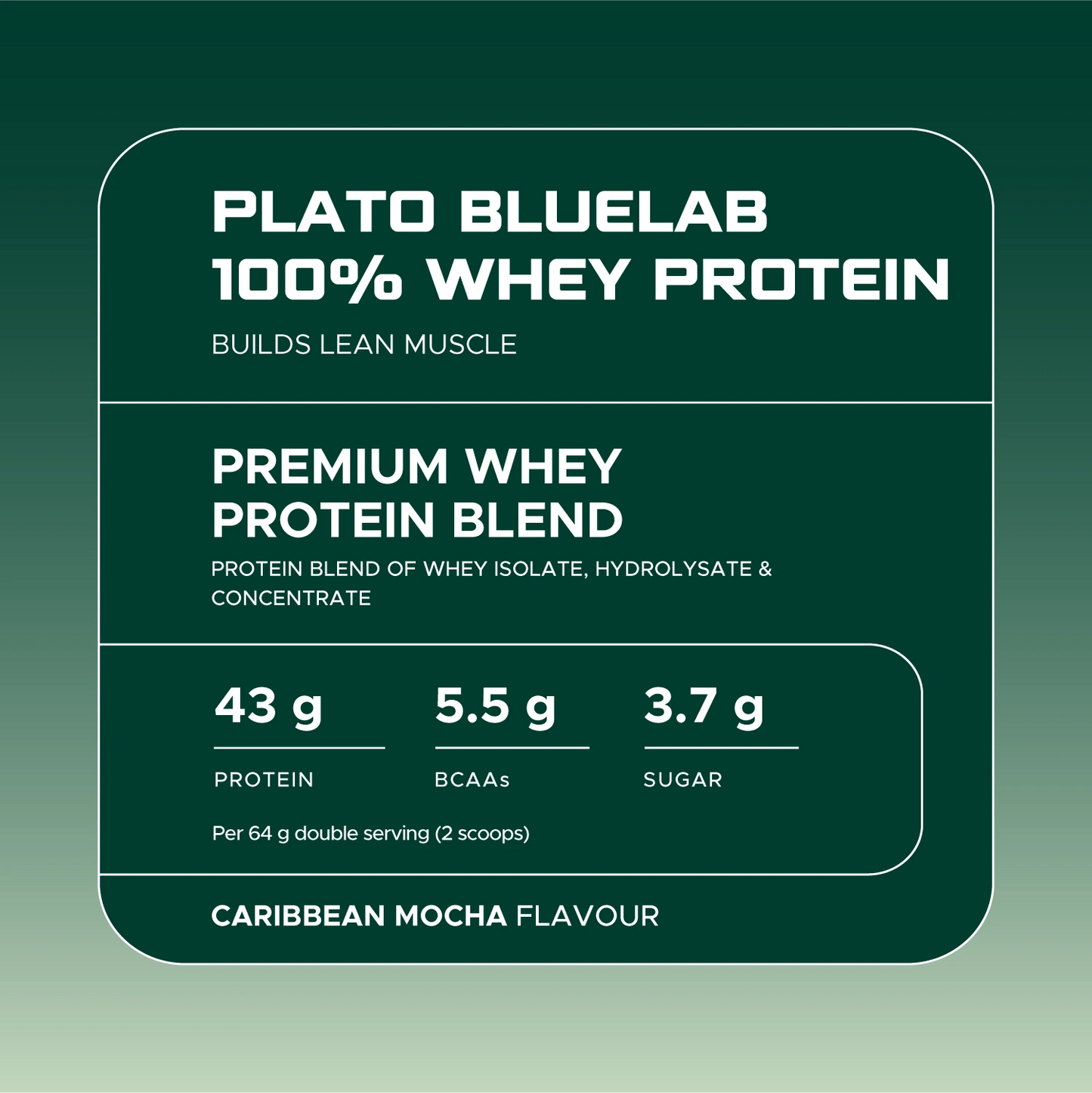 USN Plato Whey Protein Ingredients Caribbean_Mocha